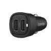 CANYON OnDrive 24 24W 2xUSB-A Čierna nabíjačka do auta