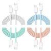 cubenest braided cable usb c 4 pack mixed colors ien528308