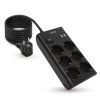 nabijeci stanice huslog 15w 6xzasuvka 2xusb c 2xusb cerna ien580121
