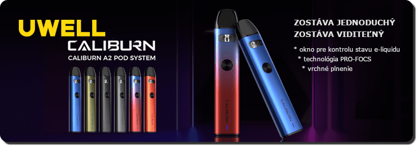 Banner Pod systému Uwell Caliburn A2