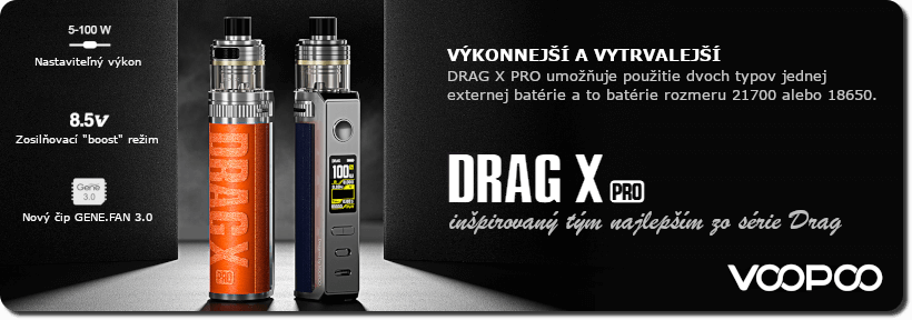 Zostava Voopoo Drag X Pro - úvodný banner popisu