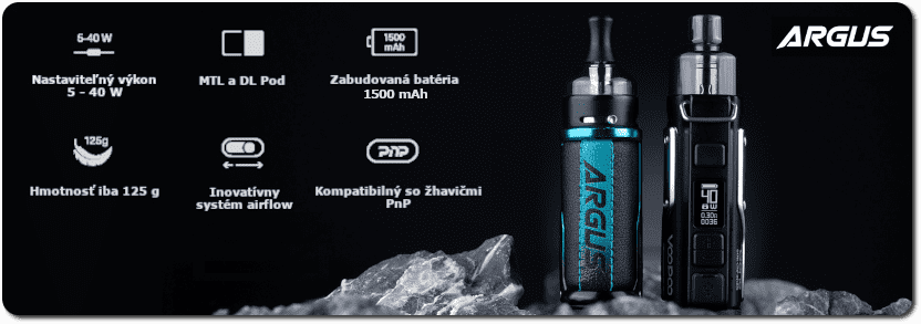 E-cigareta typu Pod Mód Voopoo Argus 40 W - banner