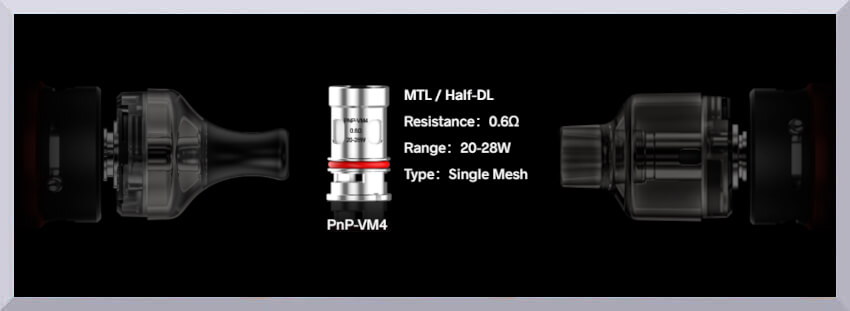 Univerzálny žhavič Voopoo PnP-VM4 s odporom 0,6 ohm