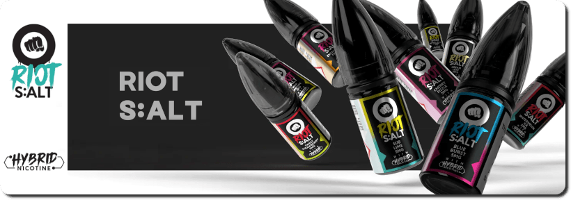 Banner e-liquidov Riot Salt