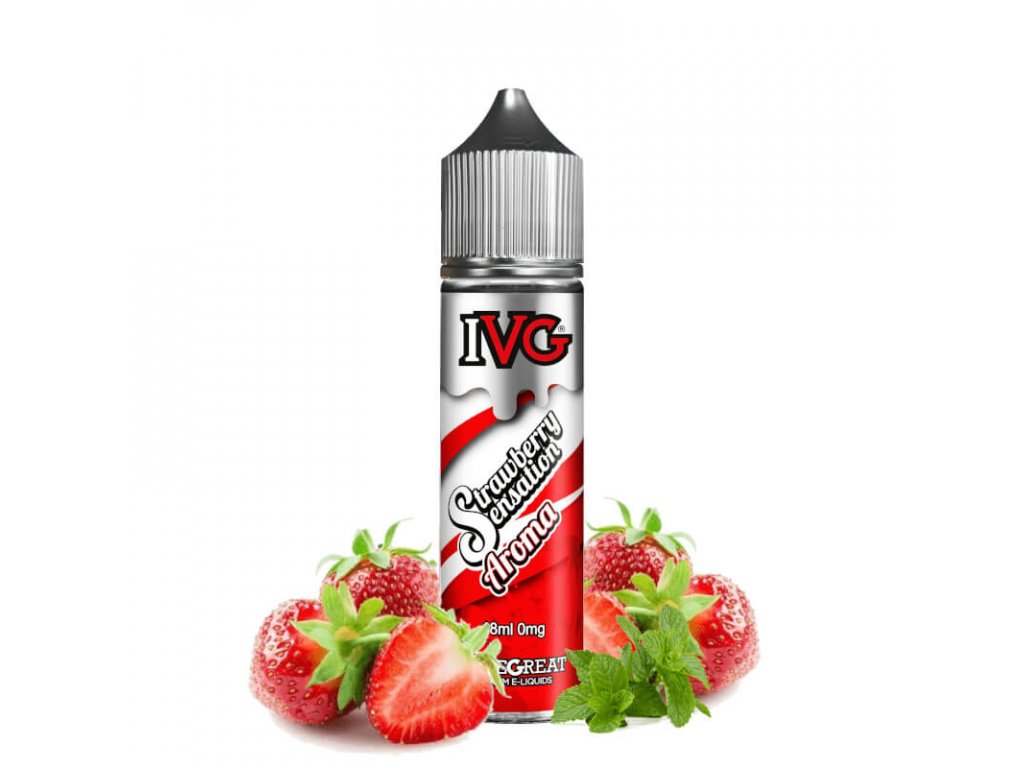 ivg strawberry sensation aroma 18ml s ovocim