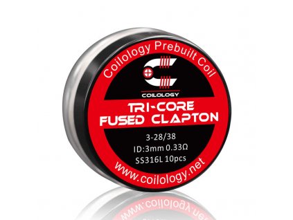 coilology tri core fused clapton ss316 spiralky 10 ks
