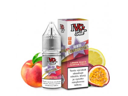 ivg bar favourites lemon peach passionfruit salt ovocie