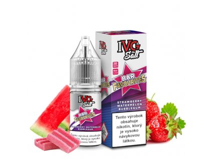 ivg bar favourites strawberry watermelon bubblegum salt ovocie