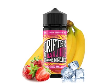 juice sauz drifter bar strawberry banana ice longfill prichut 24ml ovocie