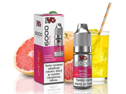 ivg 6000 pink pop salt e liquid 20 mg ovocie