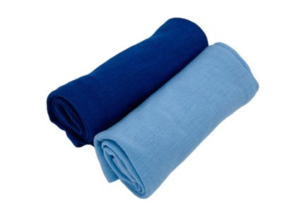 Merino zavinovací pleny světle modrá a tmavě modrá