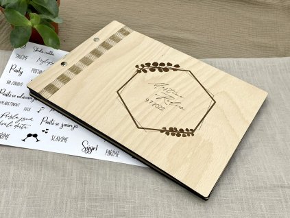 Svadobné album Eukalyptus ze dřeva