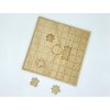 Dřevěné puzzle na podpisy hostů boho