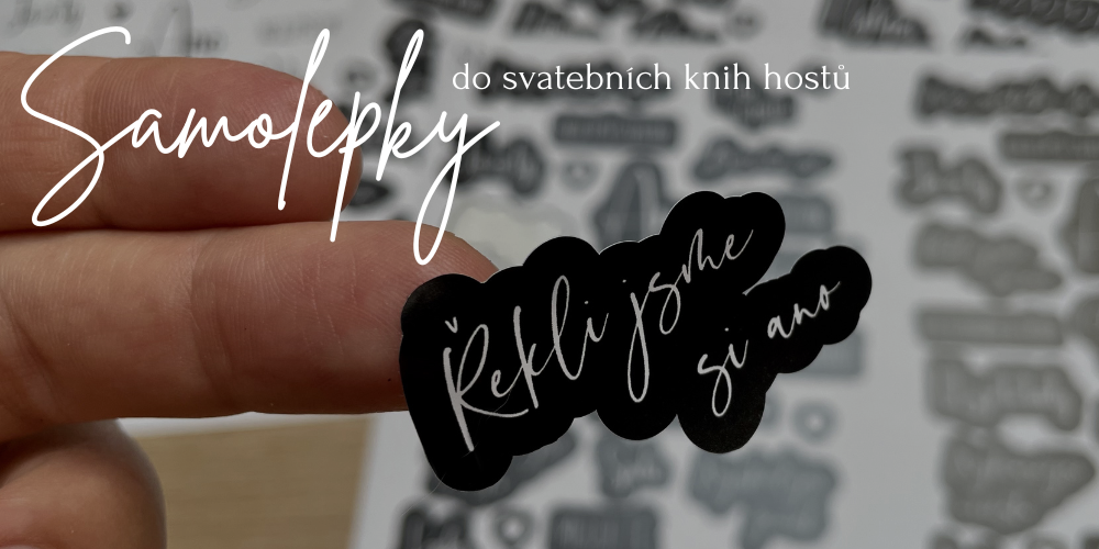 Samolepky knihy hostů mobil