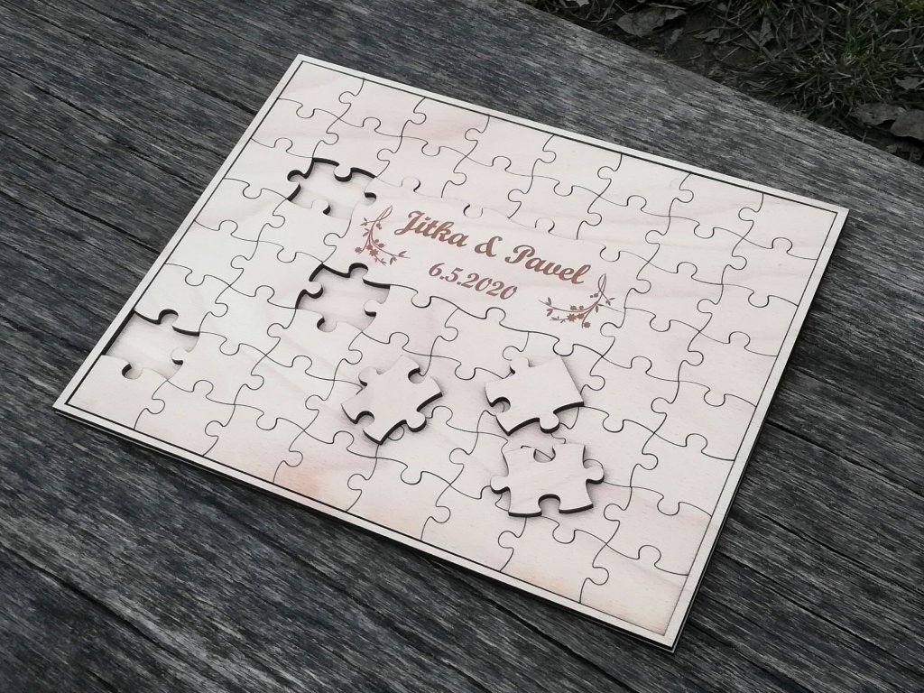 Puzzle na podpisy hostů