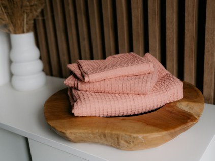Růžové ručníky