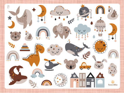 Samolepky boho zvířátka
