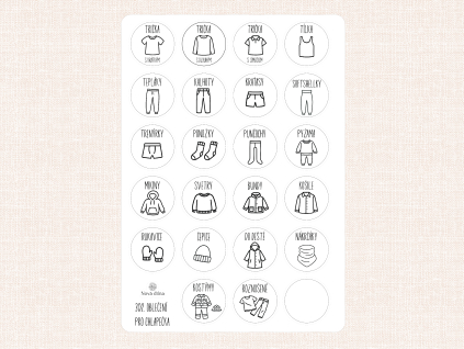 Organizac oblečení kluk