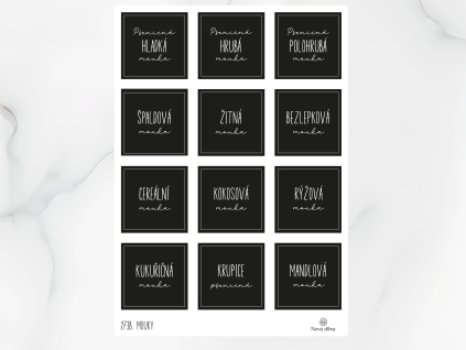 Samolepky na dózy Mouky 60x60 mm 12ks