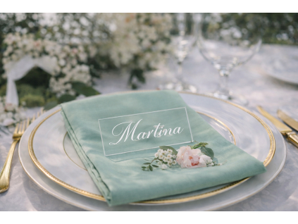 Průhledná jmenovka