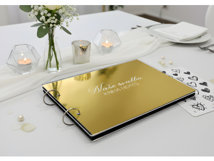 Zlaté akrylátové fotoalbum