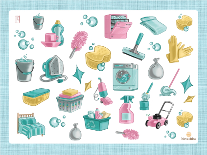 114 Samolepky úklid