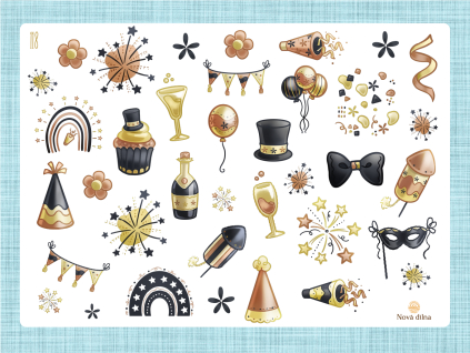 118 Samolepky oslava