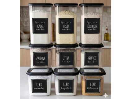 Sada na organizaci kuchyně černá