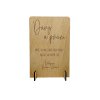 Dřevěná cedulka Dary a přání