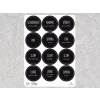 Etikety semínka černé kulaté