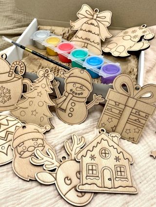 Plán na dnešek je jasný ☺️ Děti milují něco tvořit, i ten pocit, že vytvořili něco krásného. Sada na vymalování Vánočních...