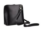 Černé kožené kabelky crossbody