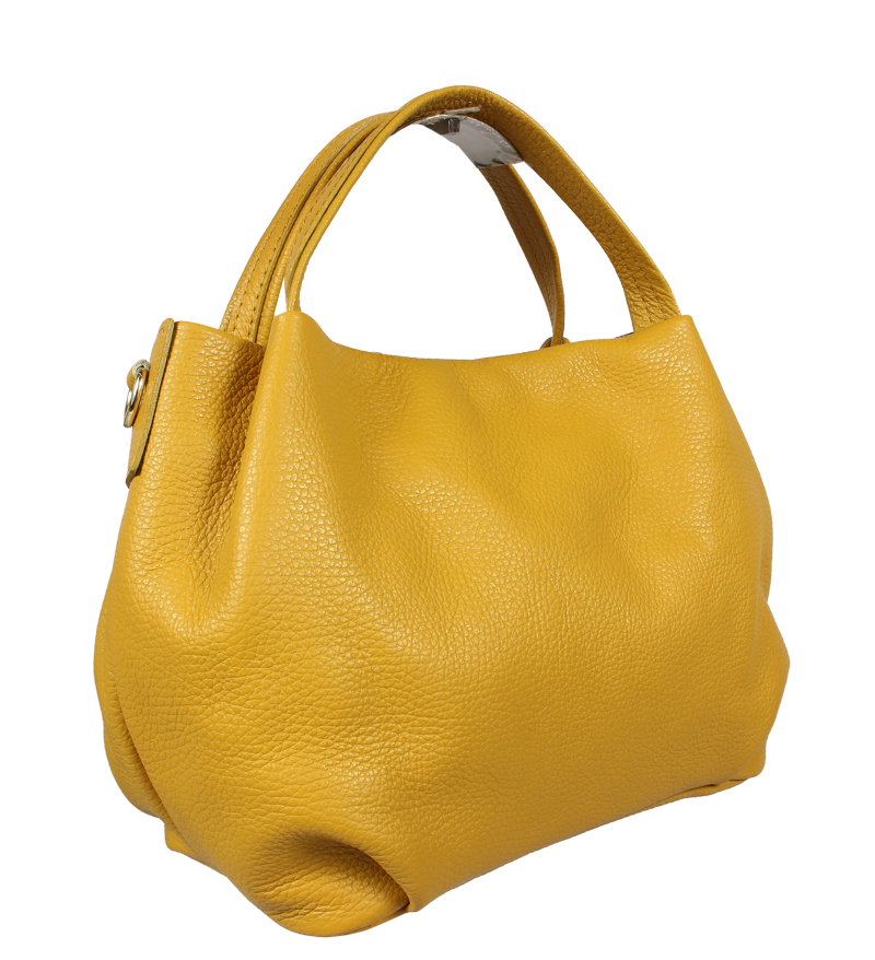 Žlutá kožená kabelka Tea Gialla