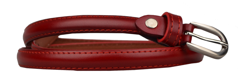 NovaKabelka.cz Cintura Sottile (1,4 cm) Barva pásku: červená