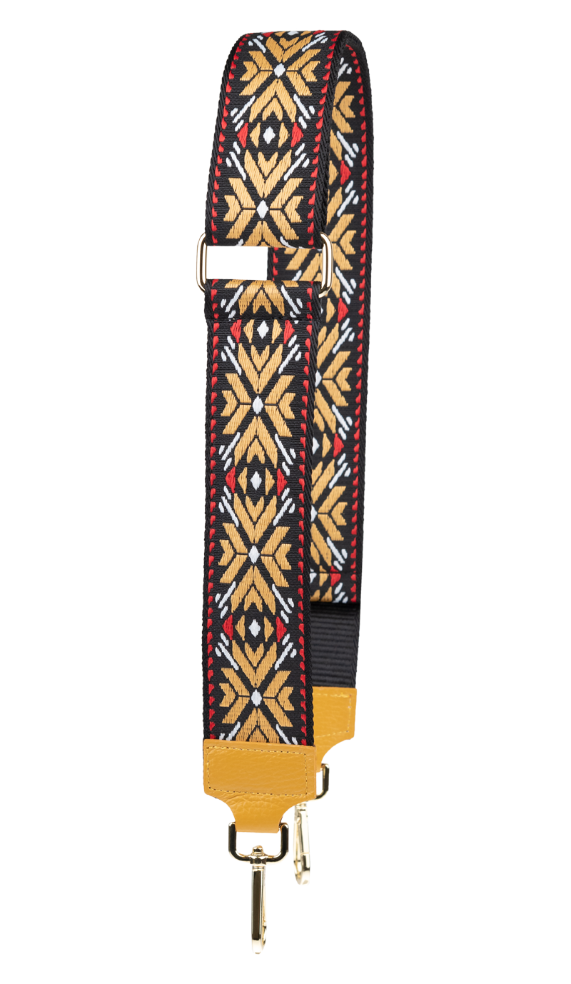 NovaKabelka.cz Látkový přídavný popruh fioritura gialla