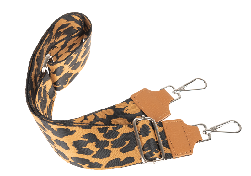 NovaKabelka.cz Látkový přídavný popruh leopardo camel argento