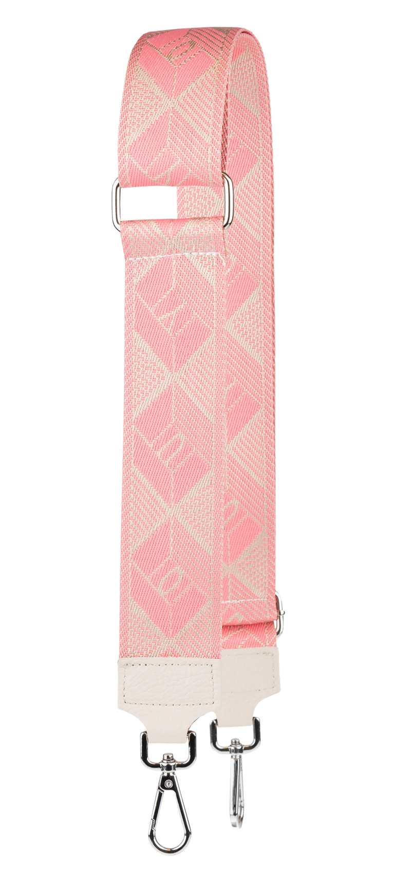 NovaKabelka.cz Látkový přídavný popruh geometrico roso argento