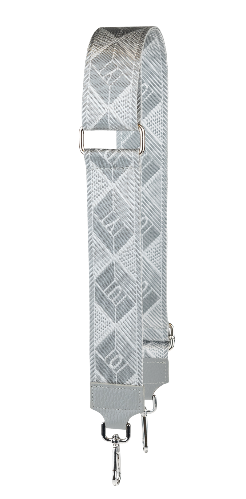 NovaKabelka.cz Látkový přídavný popruh geometrico grigio argento