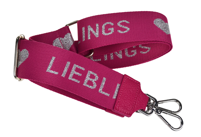 NovaKabelka.cz Látkový přídavný popruh lieblings fuxia