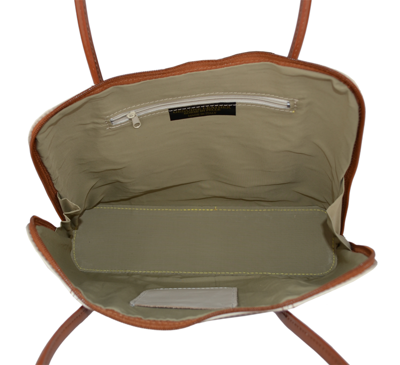 Elegantní kožená kabelka Palagio Beige Camel