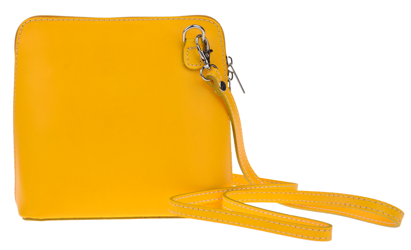 malé kožené žluté kabelky Grana Gialla