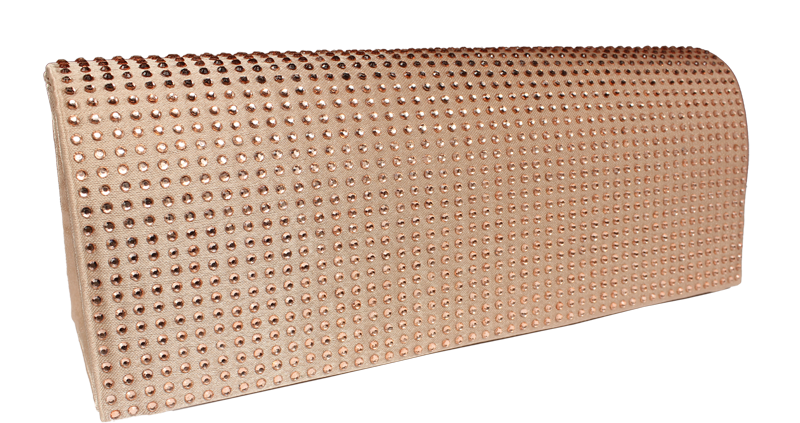 Hnědé plesové psaníčko MQ11433 LightBrown