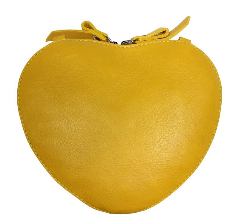 Malá žlutá kabelka Cuore Gialla