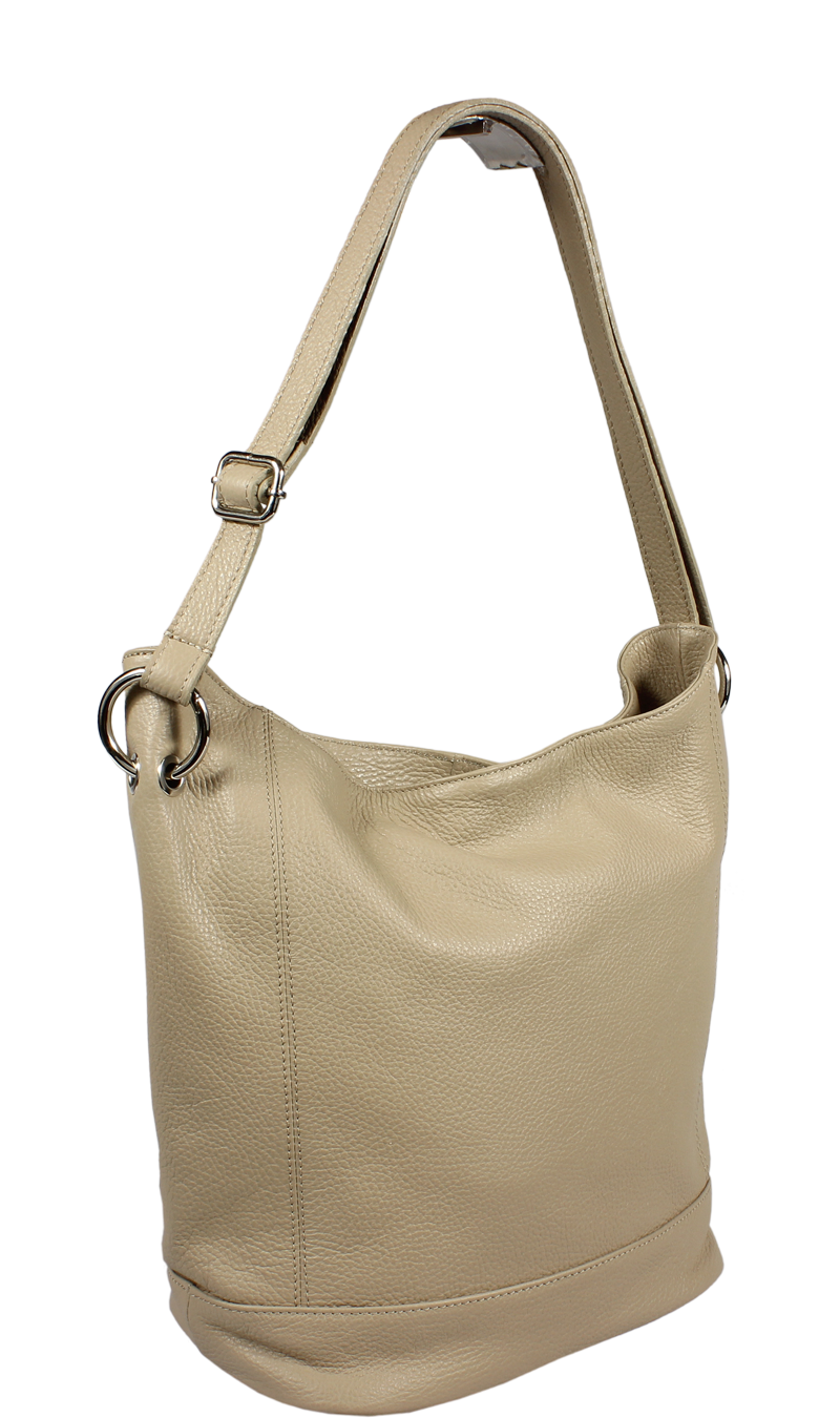 Kvalitní kožená kabelka z Itálie Giulietta Beige Scura
