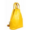 Žlutý kožený batůžek Mea Gialla