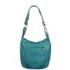 Kožená kabelka Lagia Turchese Scura Piccola