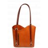 Kabelka batůžek Clarise Camel Chiaro Marrone