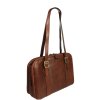 Italská kožená taška Placida Piccola Marrone