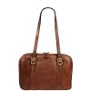Italská kožená taška Placida Piccola Marrone