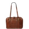 Italská kožená taška Placida Piccola Marrone